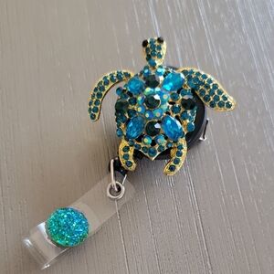 Sparkling Turtle Badge Reel